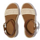 Sandalias plataformas FITFLOP woven beige - Querol online