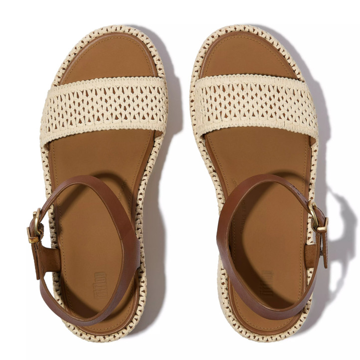 Sandalias plataformas FITFLOP woven beige - Querol online