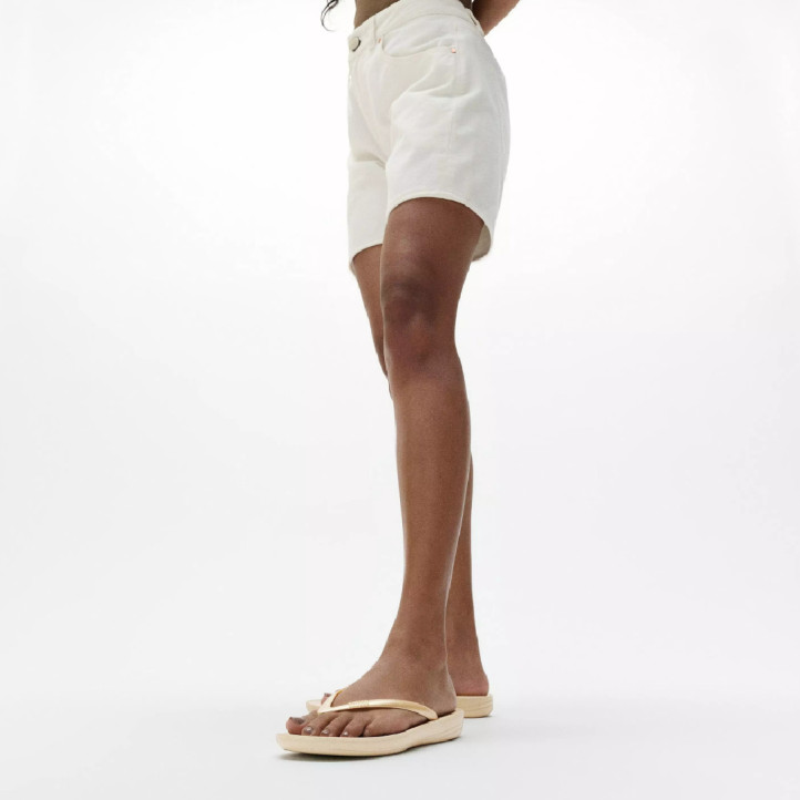 Chanclas FITFLOP iqushion doradas con suela gruesa - Querol online