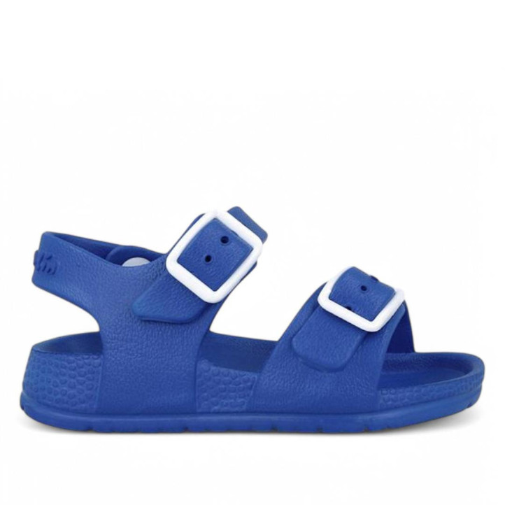chanclas Garvalin 252850 azules con hebilla ajustable y cierre con botón - Querol online