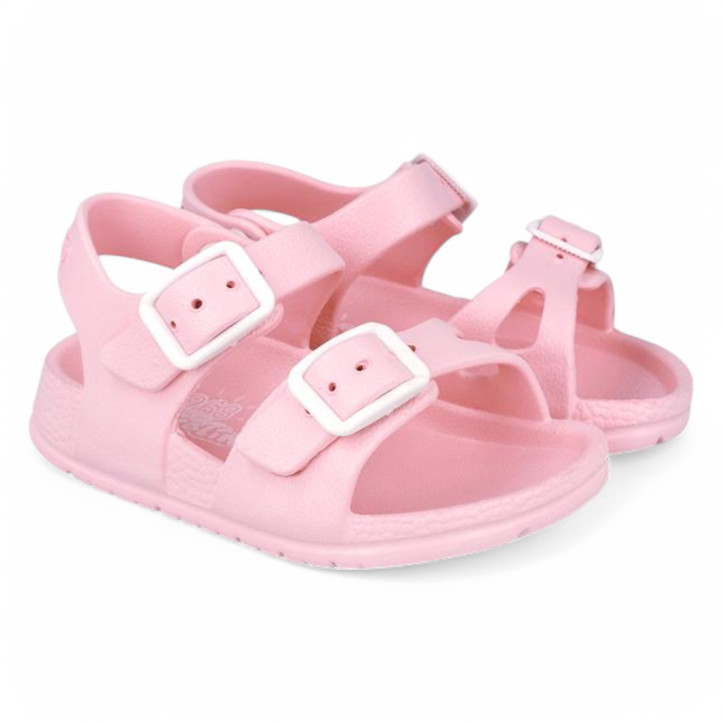 Chanclas Garvalin 252850 rosas con hebilla ajustable y cierre con botón - Querol online
