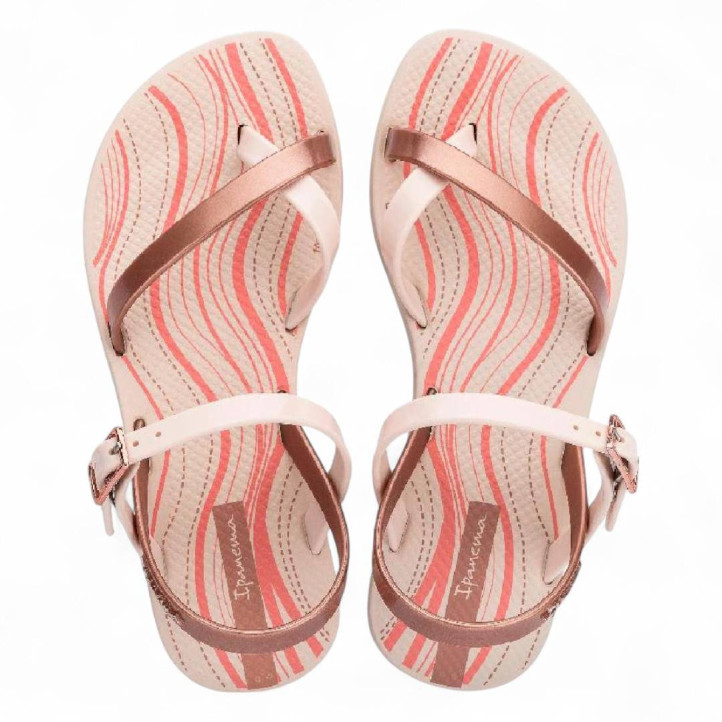 Chanclas Ipanema fashion sand x en beige metálico - Querol online