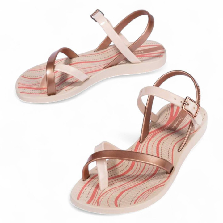 Chanclas Ipanema fashion sand x en beige metálico - Querol online