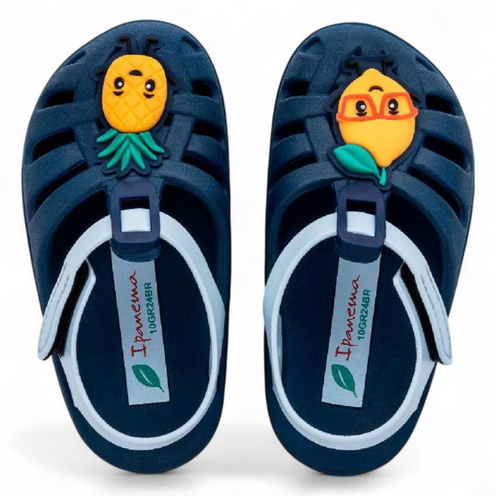 chanclas Ipanema summer xiv en tonos azules con limón y piña - Querol online