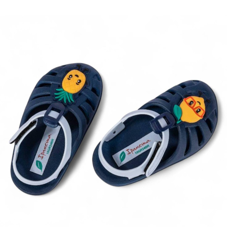 chanclas Ipanema summer xiv en tonos azules con limón y piña - Querol online