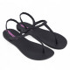 Chanclas Ipanema class basic negras con diseño trenzado - Querol online
