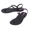Chanclas Ipanema class basic negras con diseño trenzado