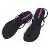 Chanclas Ipanema class basic negras con diseño trenzado