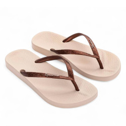Chanclas Ipanema anatomica tan beige metalizado - Querol online
