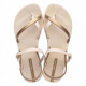 Chanclas Ipanema fashion sand viii beige y doradas - Querol online