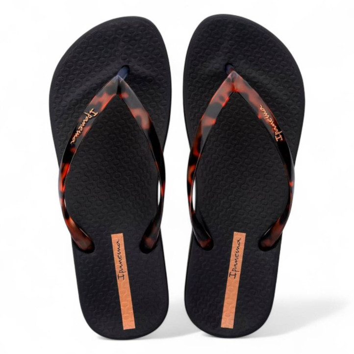 Chanclas Ipanema anat conect ii negras diseño carey - Querol online