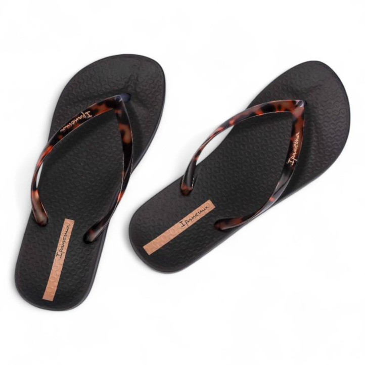 Chanclas Ipanema anat conect ii negras diseño carey - Querol online