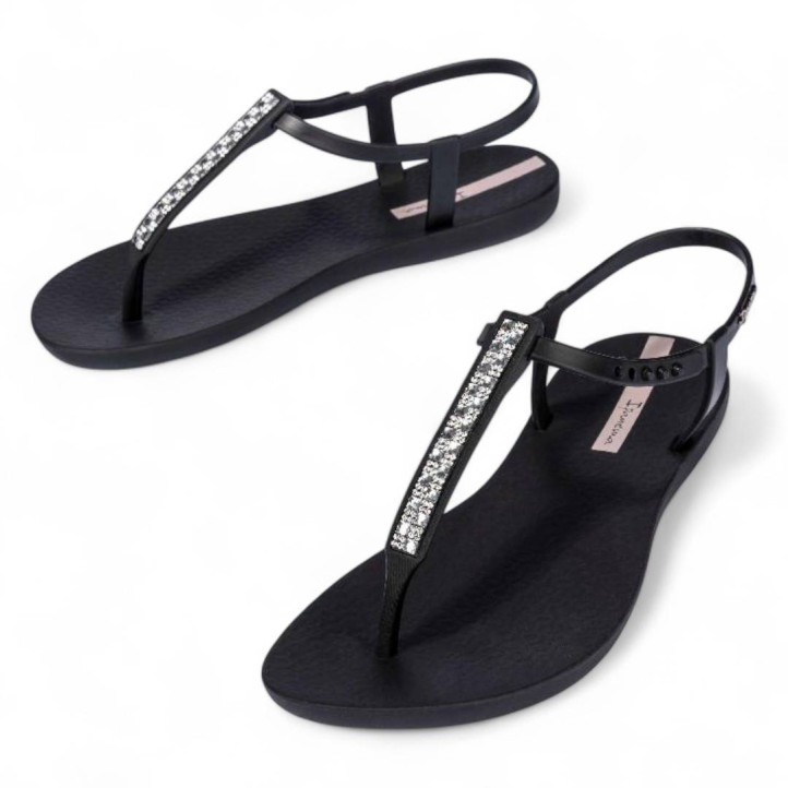 Xancles Ipanema class chic negres amb tira de glitter - Querol online