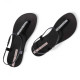 Chanclas Ipanema class chic negras con tira de glitter - Querol online
