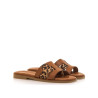 Sandalias planas Mustang alysa marrones animal print leoparto