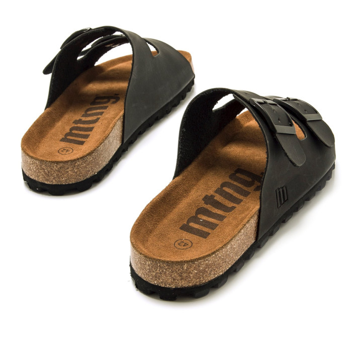Sandalias Mustang adam negras con cierre ajustable - Querol online