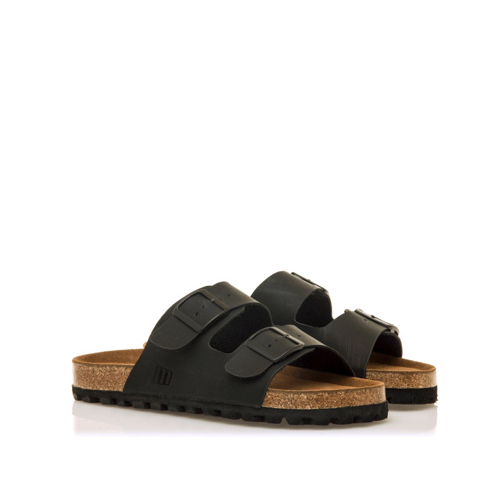 Sandalias Mustang adam negras con cierre ajustable - Querol online
