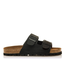 Sandalias Mustang adam negras con cierre ajustable - Querol online