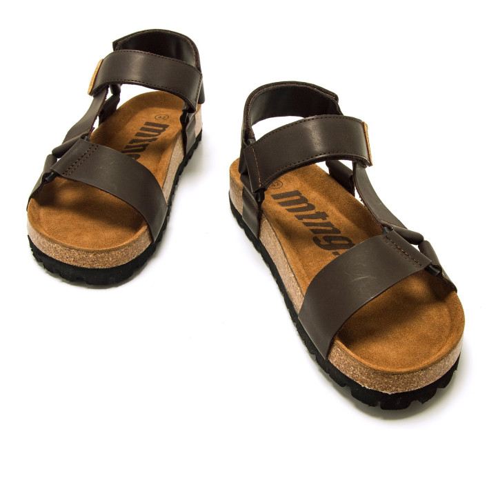 Sandàlies Mustang adam marrons amb sola de suru - Querol online