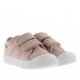 Zapatillas deporte Victoria basket rosas con doble cierre de velcro - Querol online