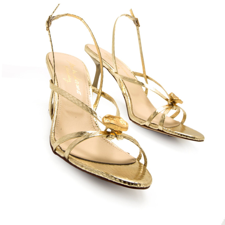 SANDALIAS DE MUJER MUSTANG MARTA ORO 54914N 60639 - Querol online