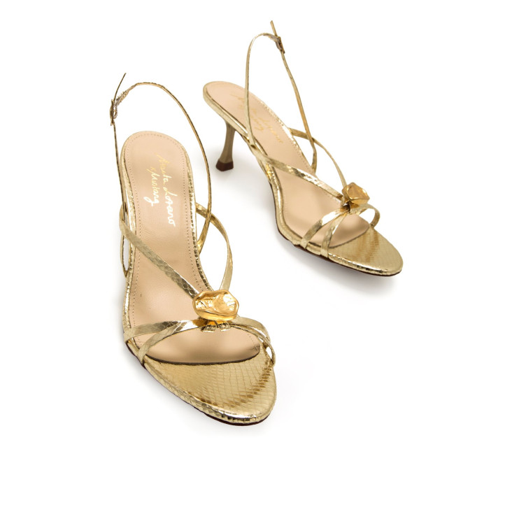 SANDALIAS DE MUJER MUSTANG MARTA ORO 54914N 60639 - Querol online