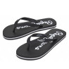 Chanclas Pepe Jeans bay beach negras con detalles blancos