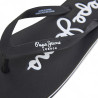 Chanclas Pepe Jeans bay beach negras con detalles blancos