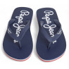Chanclas Pepe Jeans bay beach azules con detalles rojos y blancos