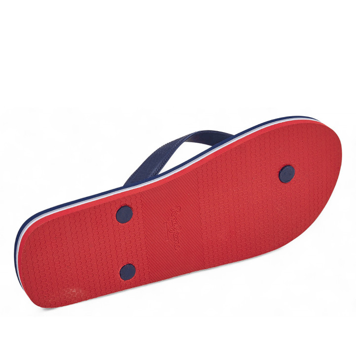 Xancles Pepe Jeans bay beach blaves amb detalls vermells i blancs - Querol online