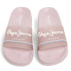 Xancletes Pepe Jeans slider origin roses amb detalls blancs i blaus - Querol online
