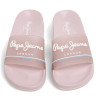 Chanclas Pepe Jeans slider origin rosas con detalles blancos y azules
