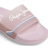 Xancletes Pepe Jeans slider origin roses amb detalls blancs i blaus