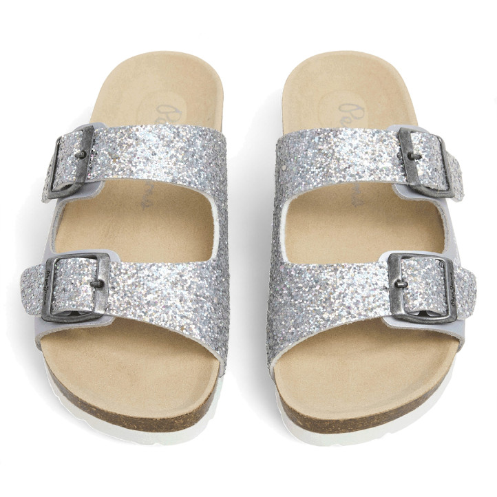 sandalias Pepe Jeans oban stars plateadas tipo bio - Querol online