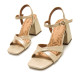 SANDALIAS DE MUJER MUSTANG MARLA ORO 59976 60414 - Querol online