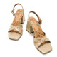 SANDALIAS DE MUJER MUSTANG MARLA ORO 59976 60414 - Querol online