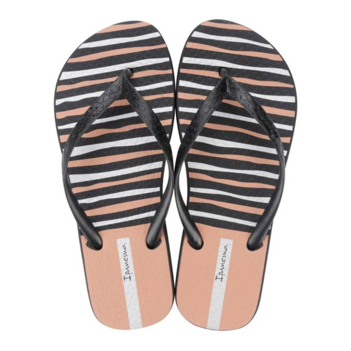CHANCLAS DE MUJER IPANEMA CLASSICA HAPPY XII FEM BLACK/BLACK - Querol online