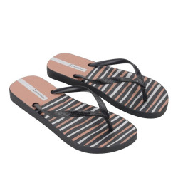 CHANCLAS DE MUJER IPANEMA CLASSICA HAPPY XII FEM BLACK/BLACK - Querol online