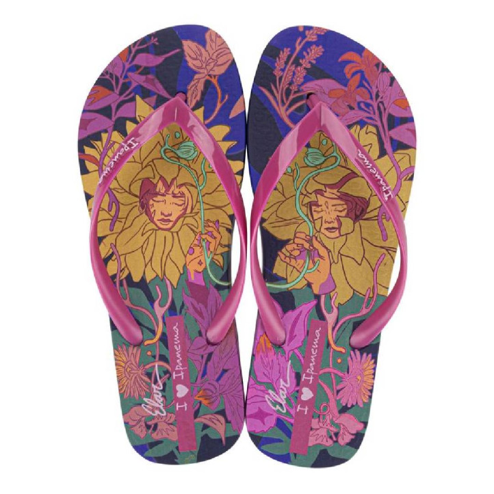 CHANCLAS DE MUJER IPANEMA GRAFFITI IV FEM BLUE/PINK/GREEN - Querol online