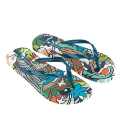 CHANCLAS DE MUJER IPANEMA GRAFFITI IV FEM BEIGE/BLUE/GREEN - Querol online