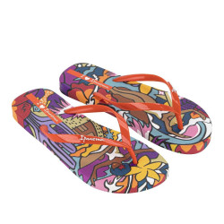 CHANCLAS DE MUJER IPANEMA GRAFFITI IV FEM RED/BLUE/YELLOW - Querol online
