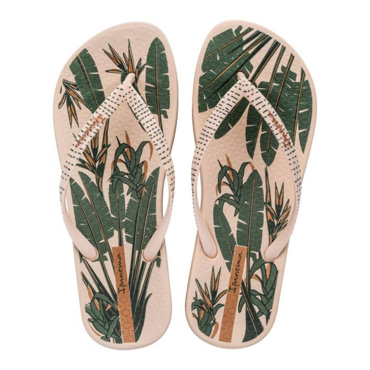 CHANCLAS DE MUJER IPANEMA ANAT NATURE VIII FEM BEIGE/BEIGE/GREEN - Querol online