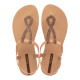 CHANCLAS DE MUJER IPANEMA CLASS TWIST SANDAL FEM BEIGE BRONCE - Querol online