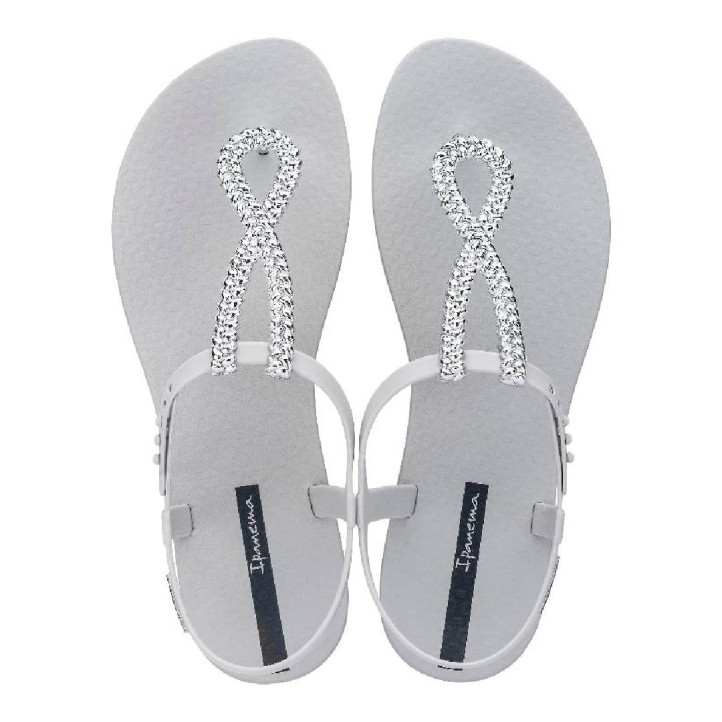 CHANCLAS DE MUJER IPANEMA CLASS TWIST SANDAL FEM GRIS PLATEADO - Querol online