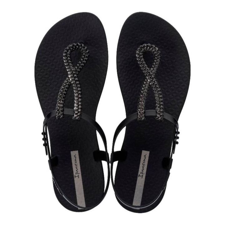 CHANCLAS DE MUJER IPANEMA CLASS TWIST SANDAL FEM NEGRO GRIS - Querol online