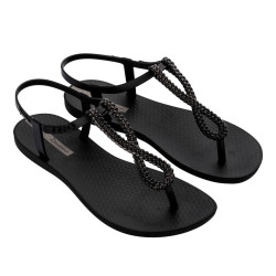 CHANCLAS DE MUJER IPANEMA CLASS TWIST SANDAL FEM NEGRO GRIS - Querol online