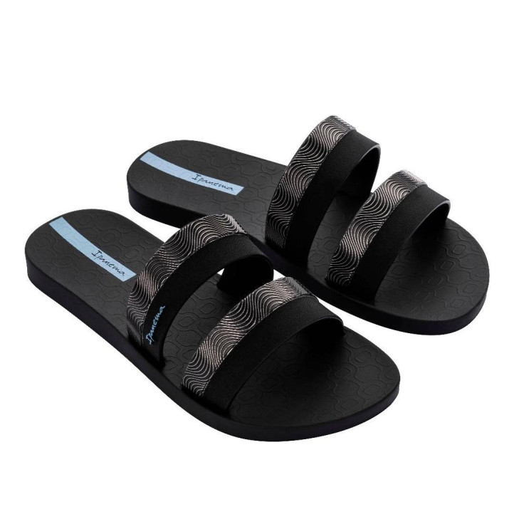 CHANCLAS DE UNISEX IPANEMA MESH SLIDE FEM BLACK/BLUE - Querol online