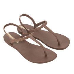 CHANCLAS DE MUJER IPANEMA CLASS BASIC MARROM/MARROM/DOURADO - Querol online
