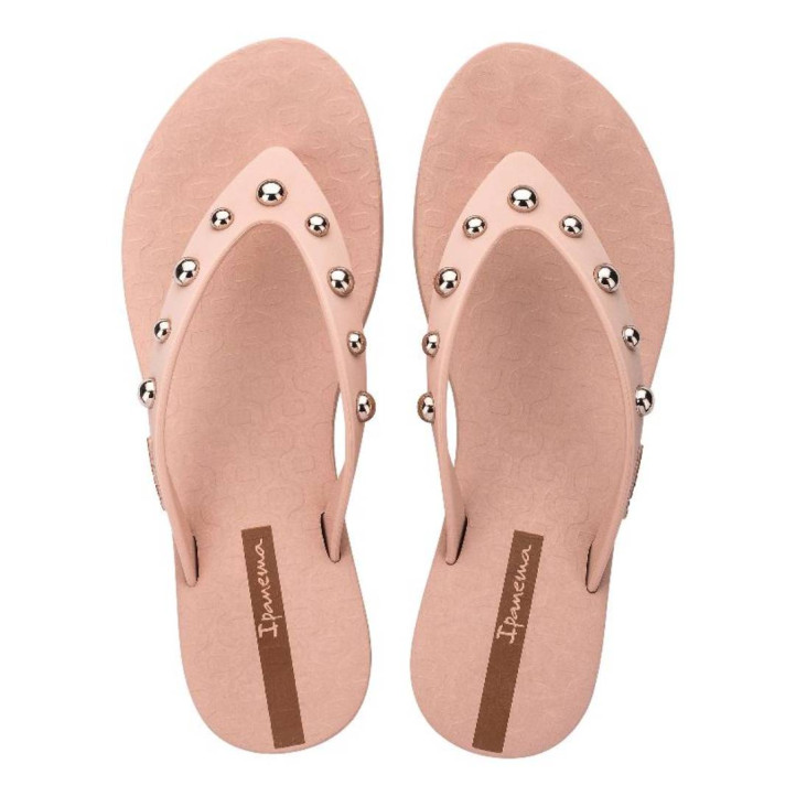 CHANCLAS DE MUJER IPANEMA PLAT GLAM FEM BEIGE/GOLD - Querol online