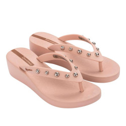 CHANCLAS DE MUJER IPANEMA PLAT GLAM FEM BEIGE/GOLD - Querol online